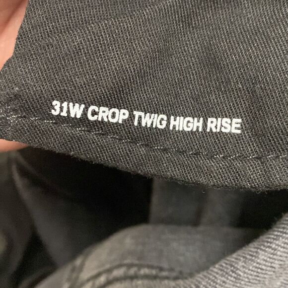 BDG Exposed Knee High Rise Crop Twig 31 - Picture 3 of 6